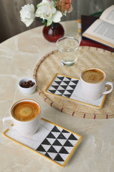 Hermia Juego de tazas de café Multicolor (4 piezas)